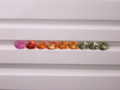 SET-mSA-4　マルチサファイア9石セット　合計2.01ct