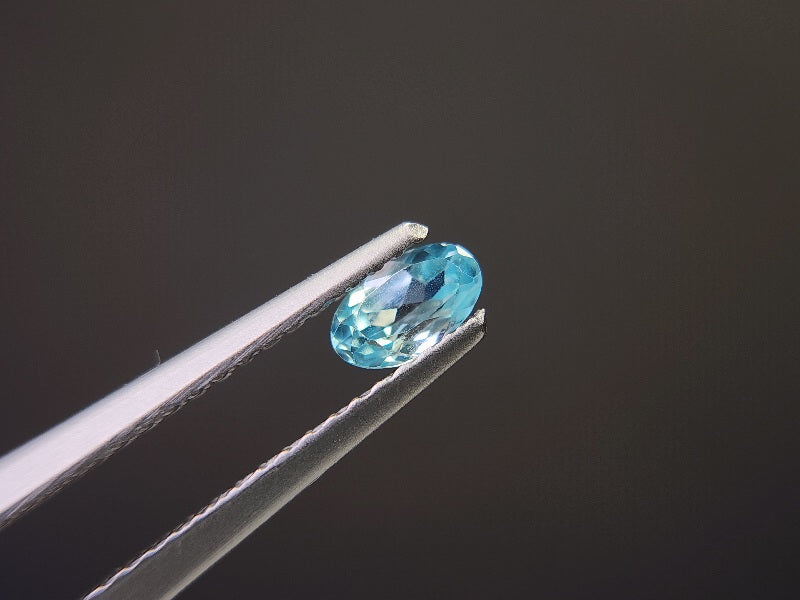 【500円均一】1/12正午まで　ブルージルコン　0.35ct　7