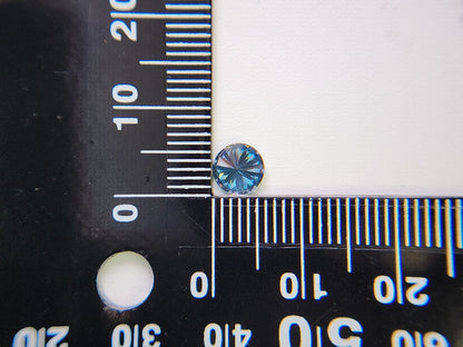【期間限定】10/18まで　合成ブルーモアッサナイト(6mm)　0.71ct　⑥