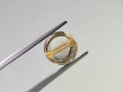 0107-2-2　ルチルクォーツキャッツアイ　3.89ct