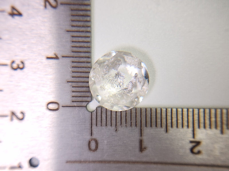 dQ-3　銀箔入り！ダブレットクォーツ　5.54ct