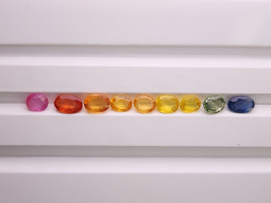 SET-mSA-7　マルチサファイア9石セット　合計2.02ct