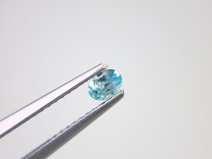 【500円均一】1/12正午まで　ブルージルコン　0.28ct　6
