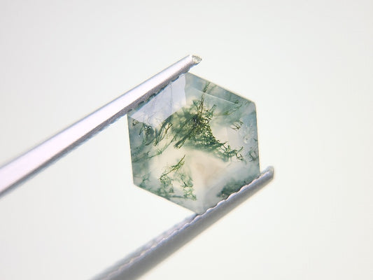 【500円均一】1/12正午まで　モスアゲート　1.90ct　5