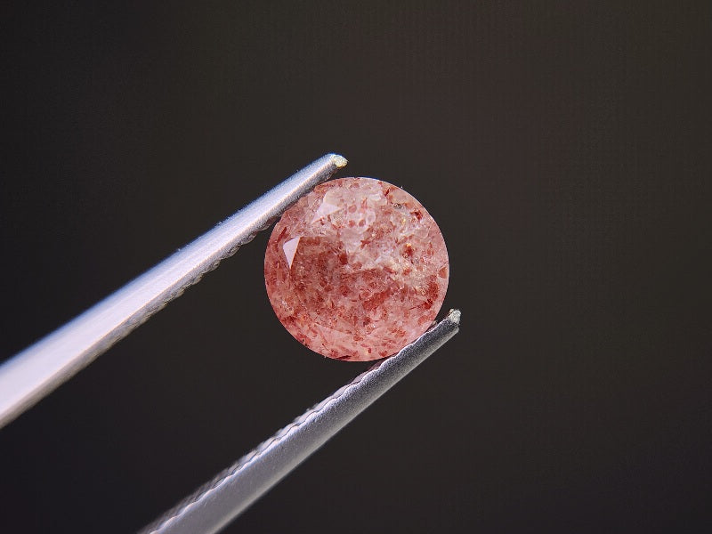 【500円均一】12/8正午まで　ストロベリークォーツ　1.33ct　1