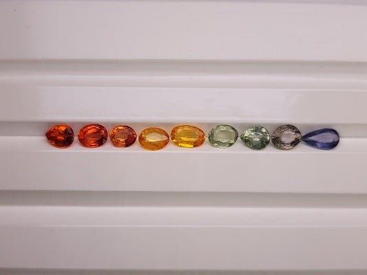 SET-mSA-16　マルチサファイア9石セット　合計2.01ct