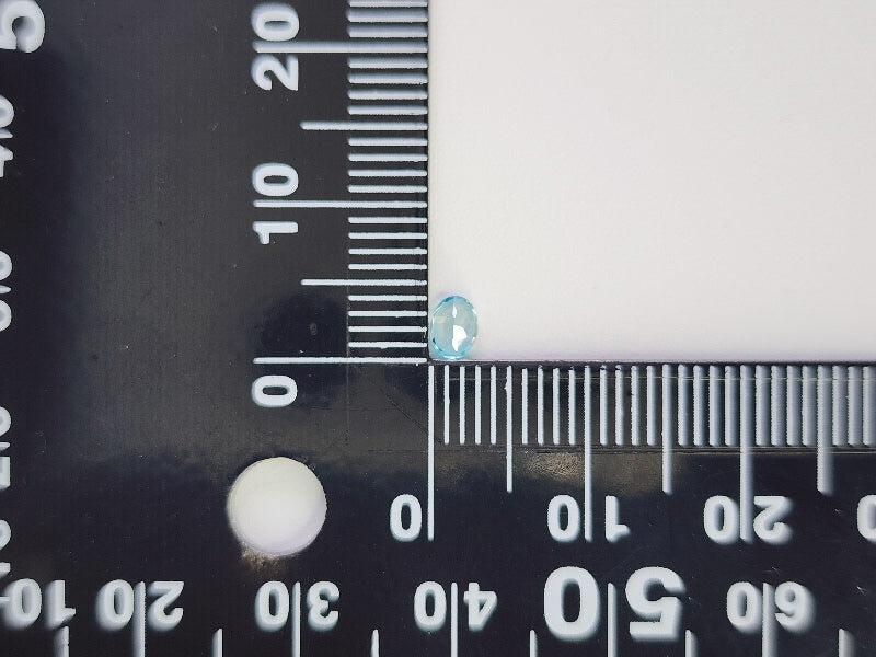 【500円均一】1/12正午まで　ブルージルコン　0.28ct　6