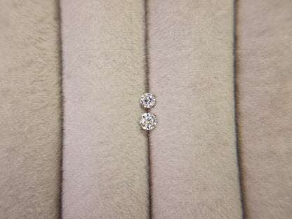 【宝石比較セット】ダイヤモンド＆合成モアッサナイト