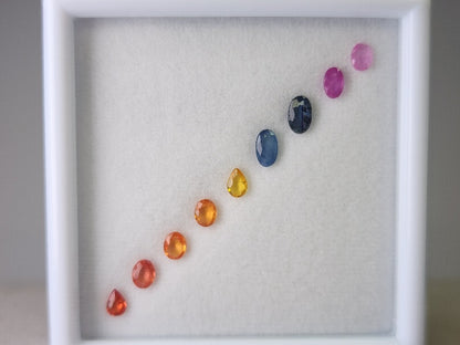 SET9-mSA-27　マルチサファイア9石セット　合計1.65ct