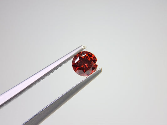 【500円均一】1/5正午まで　合成オレンジモアッサナイト　0.22ct　9