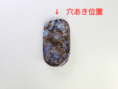 0903-3　ボルダーオパール（穴あき）　79.67ct