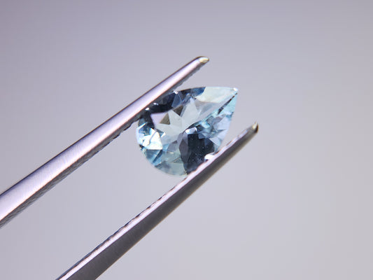 0008-3　アクアマリン　ペアシェイプ　0.57ct