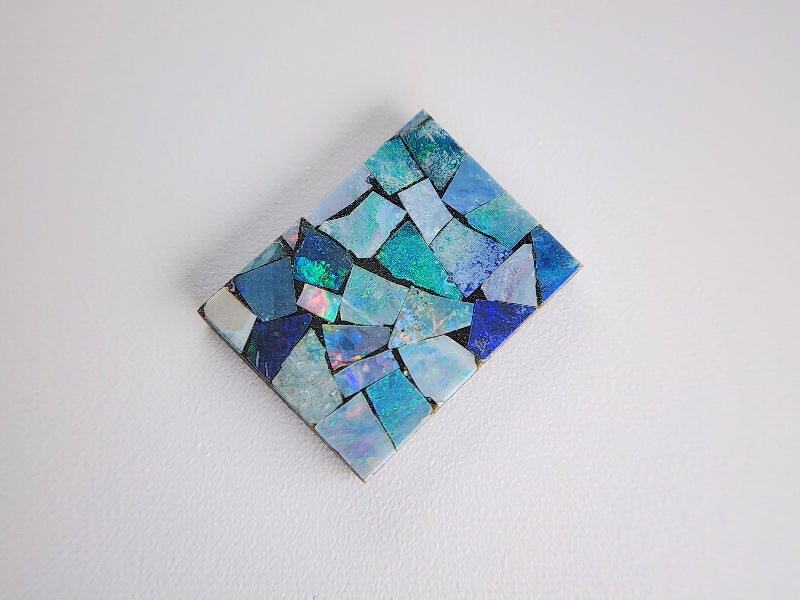 0915-13　モザイクオパール　7.70ct