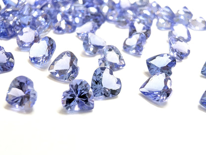 0392【HappyValentine💓】ハートシェイプのタンザナイト【1石あたり約0.45ct】