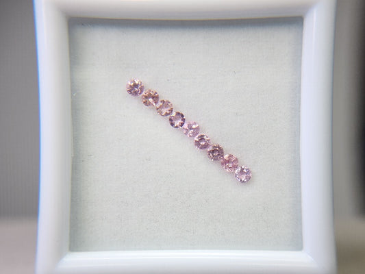 0455-6 スピネル10石セット(ライトピンク)