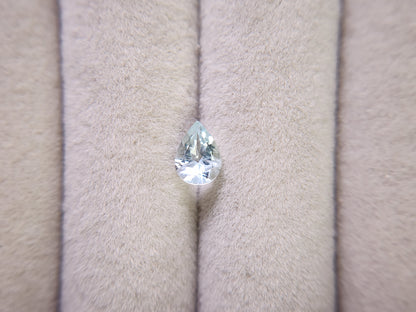 0008-2　アクアマリン　ペアシェイプ　0.59ct