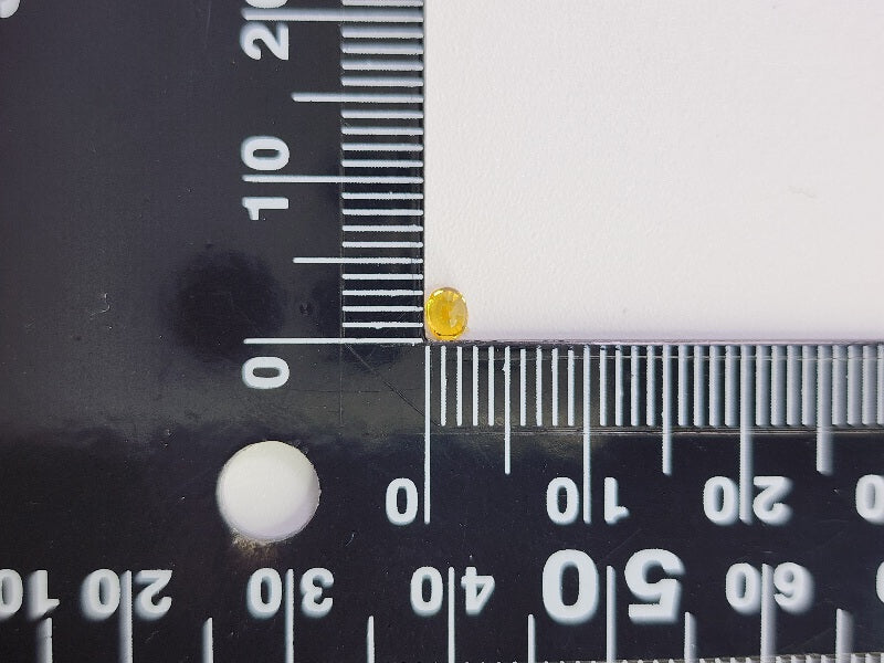 【500円均一】11/17正午まで　イエローサファイア　0.14ct　2