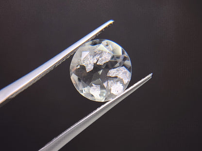dQ-7　銀箔入り！ダブレットクォーツ　3.45ct