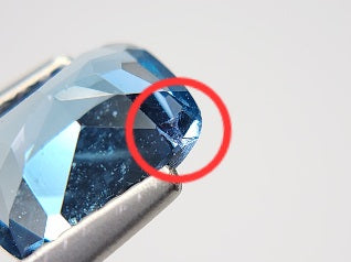 0931-14　ロンドンブルートパーズ（欠けあり）　1.58ct
