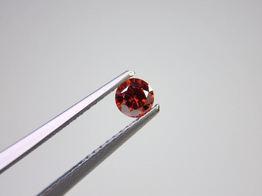 【500円均一】1/5正午まで　合成オレンジモアッサナイト　0.22ct　8