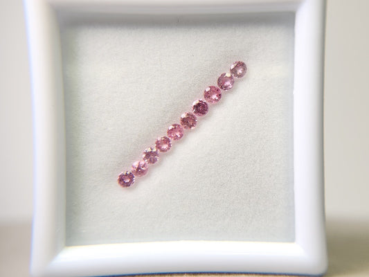 0455-5 スピネル10石セット(ライトピンク)
