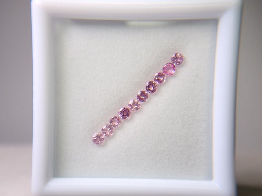 0455-4　スピネル10石セット(ライトピンク)