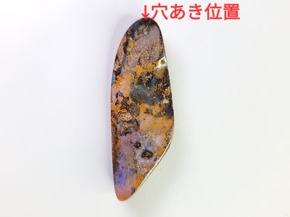 0903-10　ボルダーオパール（穴あき）　35.95ct
