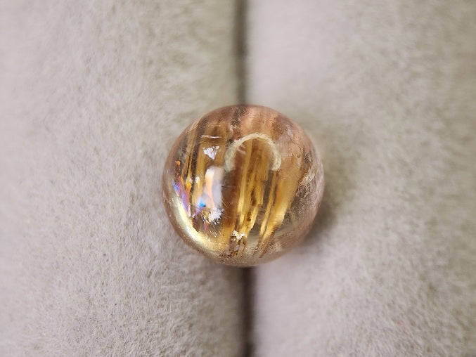 0107-2-1　虹入り！ルチルクォーツキャッツアイ　4.16ct