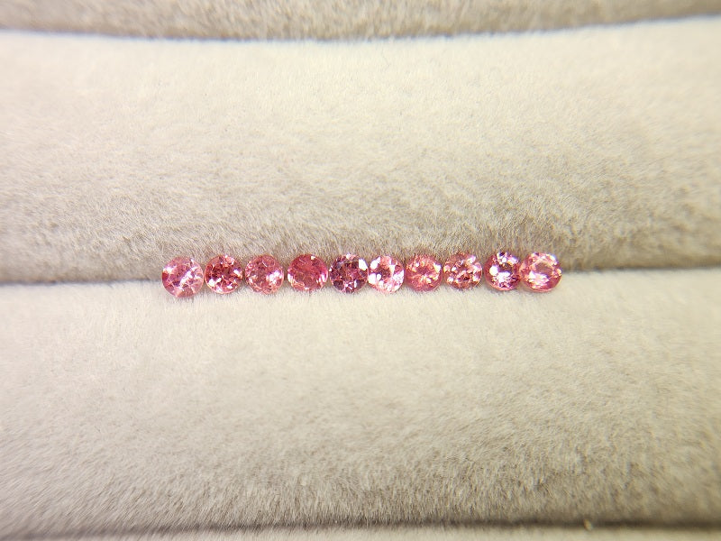0455-9 スピネル10石セット(オレンジピンク)