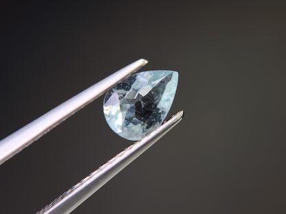 0008-5　アクアマリン　ペアシェイプ　0.54ct