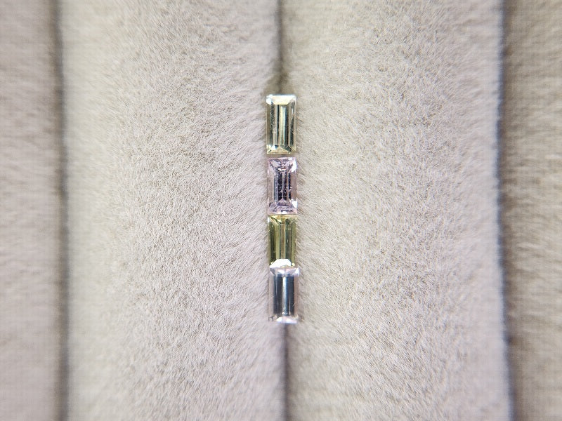 0163-2　マルチサファイア4石セット