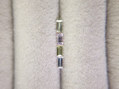 0163-2　マルチサファイア4石セット