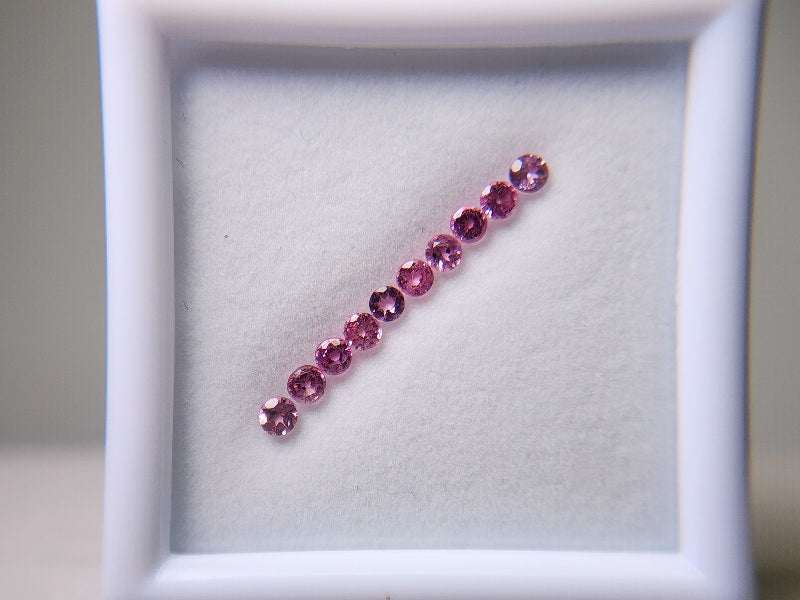 0455-3　スピネル10石セット(ピンク)