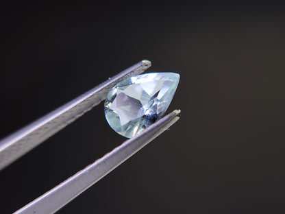 0008-1　アクアマリン　ペアシェイプ　0.64ct