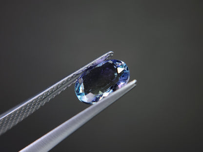 0876-21　バイカラータンザナイト 1.27ct