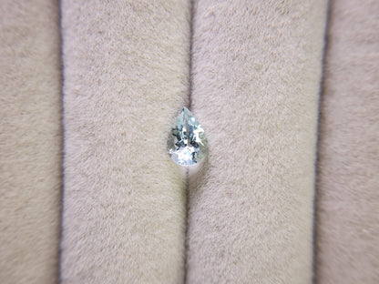 0008-6　アクアマリン　ペアシェイプ　0.53ct