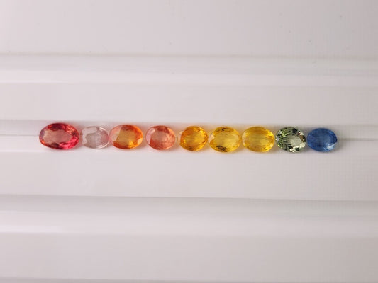 SET-mSA-1　マルチサファイア9石セット　合計2.04ct