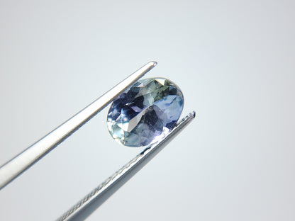 0876-18　バイカラータンザナイト　1.29ct