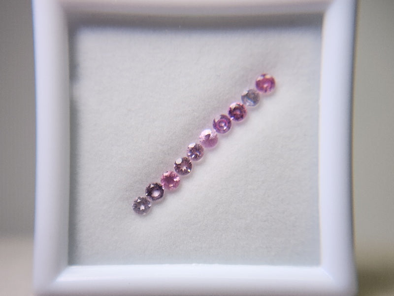 0455-11 スピネル10石セット(パープル系ミックス)