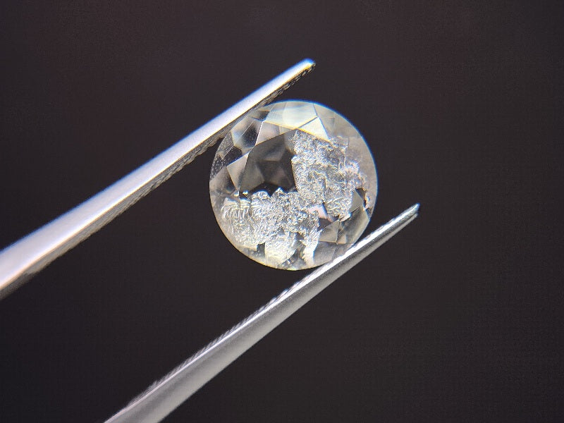 dQ-6　銀箔入り！ダブレットクォーツ　3.45ct