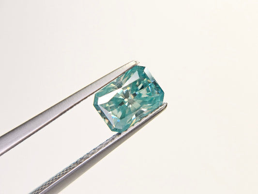 bgMOI-2　合成ブルーグリーンモアッサナイト　0.95ct