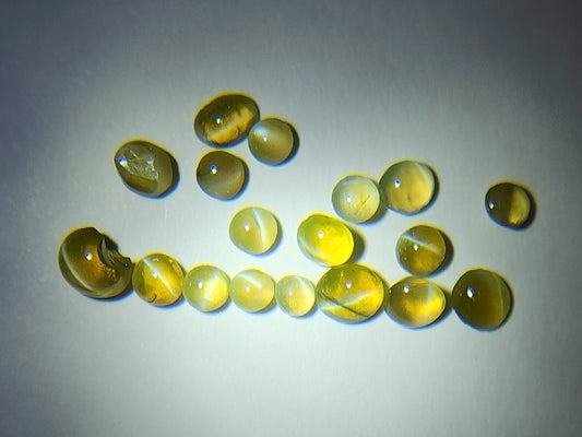 LTE-CRSce-1　【リトル東洋ルース】クリソベリルキャッツアイ　合計3.32ct