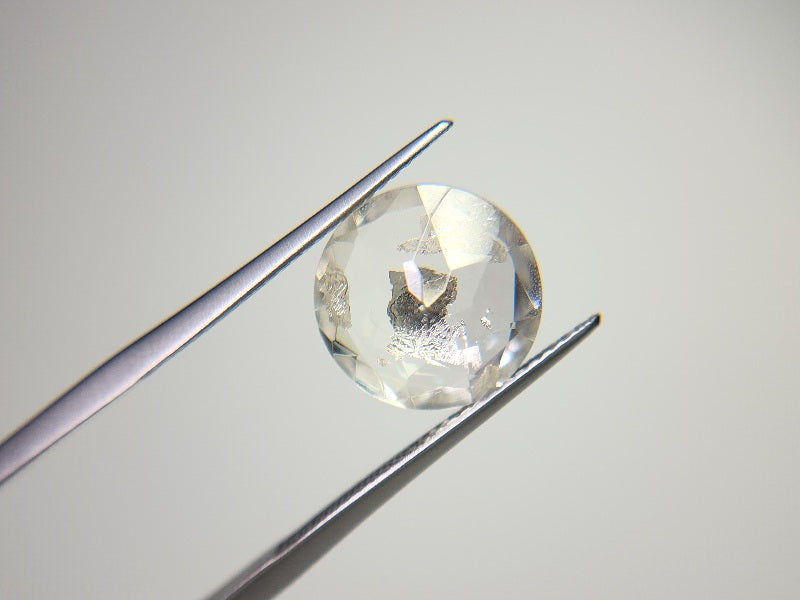 dQ-5　銀箔入り！ダブレットクォーツ　5.45ct