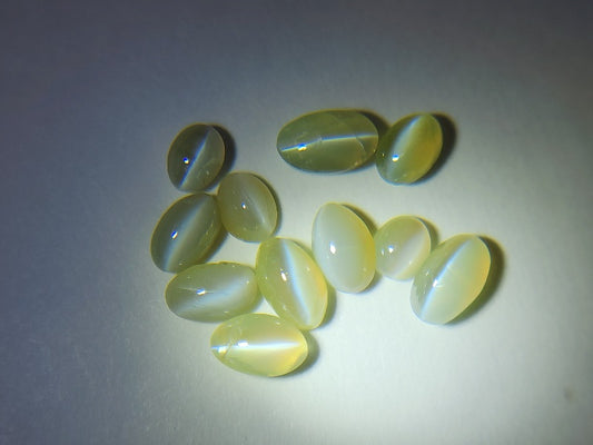 LTE-CRSce-3　【リトル東洋ルース】クリソベリルキャッツアイ　合計3.36ct