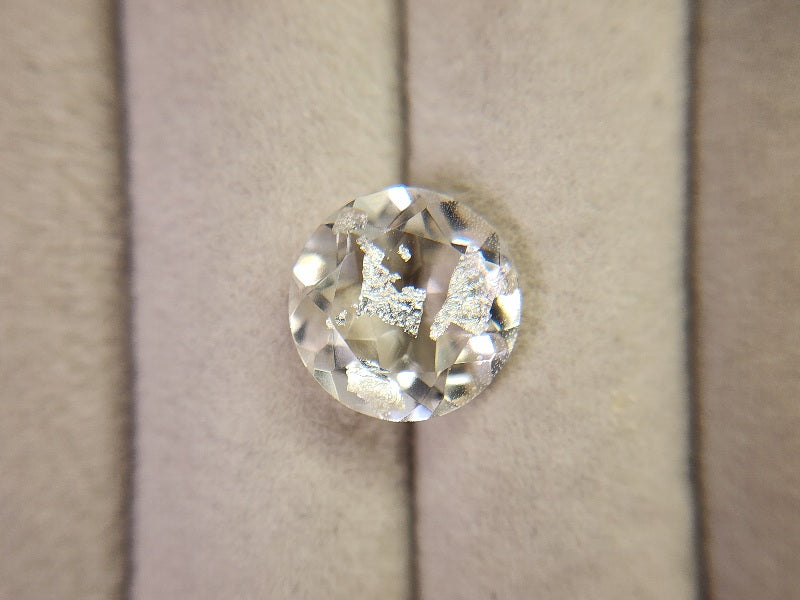 dQ-5　銀箔入り！ダブレットクォーツ　5.45ct