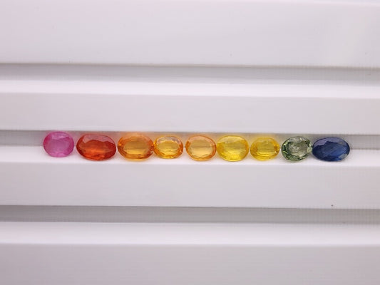 SET-mSA-8　マルチサファイア9石セット　合計2.07ct