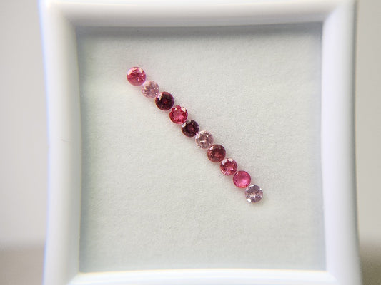 0455-16 スピネル10石セット(カラーグラデーション)