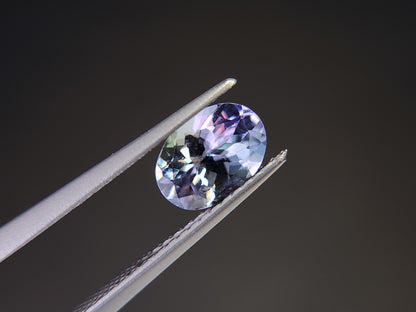 0876-19　バイカラータンザナイト　1.28ct