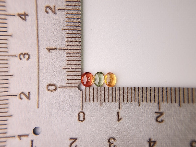 SET-mSA-4　マルチサファイア9石セット　合計2.01ct