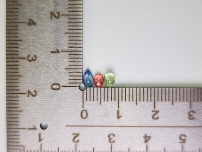 SET9-mSA-25　マルチサファイア9石セット　合計2.11ct
